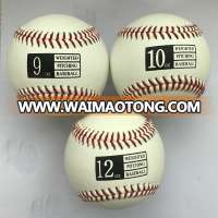 9inch 3oz-14oz durable heavy weighted training leather baseball for pitching/hitting/batting