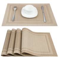 2019 Wholesale soft pvc dining table mat round placemat for sale