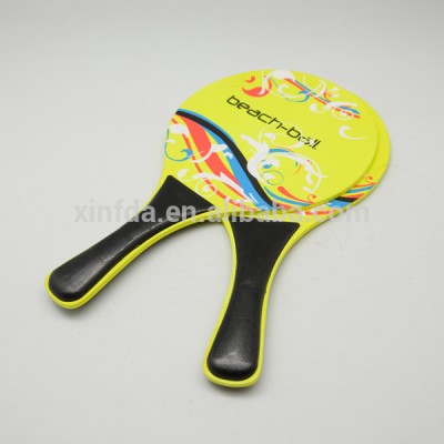 Beach Toys Neon Color Beach Tennis Racket Fluorescent Paddles for Children