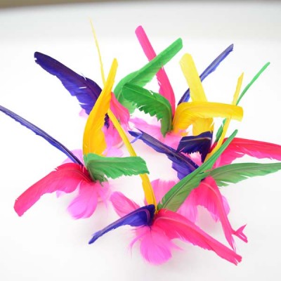 Chinese Jianzi Kick Shuttlecock Colorful Feather Kicking Jianzi Traditional outdoor Sport Toy