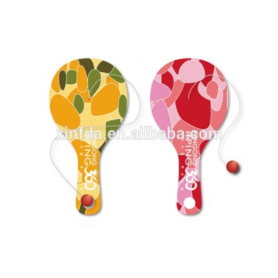 New Design Professional Beach Paddle Tennis Racket with Strip Connected Small Rubber Ball