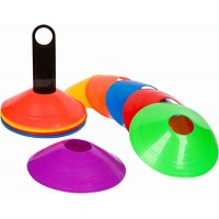 Fitness Speed Training Colorful Plastic Disc Cone Clear Soccer Ball Training Marker