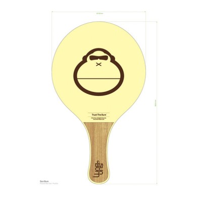 Promotional Gifts Wooden Beach Rackets MDF Wood Beach Paddle with Customized Pattern