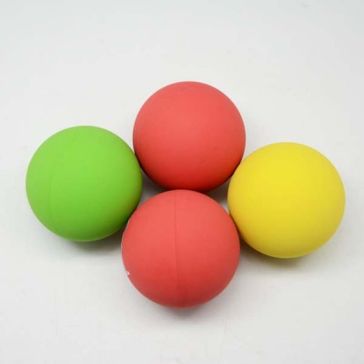 Eco-Friendly Rubber Bouncing Ball Bright Color Rubber Racket Ball Emotions Toys Hollow Squash Ball