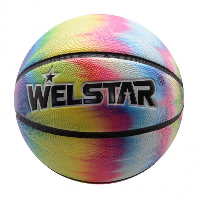 High quality size 7 colorful PU basketball ball