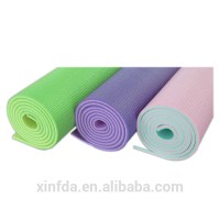 Eco Friendly PVC yoga matdouble color yoga mat custom print Anti-Slip Yoga Mat for body building